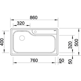 BLANCO PLENTA 18/10 mos.