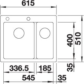 BLANCO PLEON 6 Split fehér t.n.,exc.