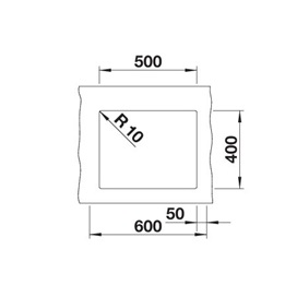 BLANCO ROTAN 500-U kávé, excenter nélkül