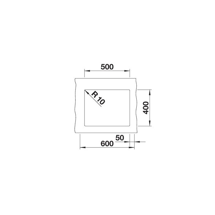 BLANCO ROTAN 500-U fehér, excenter nélkül