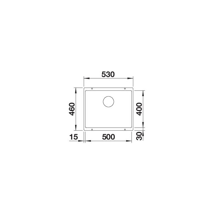 BLANCO ROTAN 500-U fehér, excenter nélkül