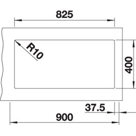 BLANCO SUBLINE 480/320-U fehér e.n.