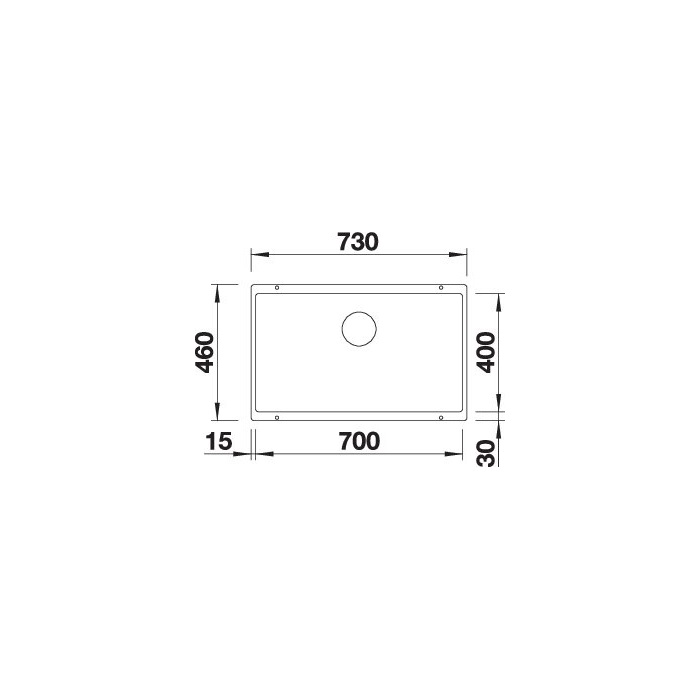 BLANCO SUBLINE 700-U antracit exc.n.