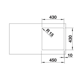 BLANCO SUPRA 400-IF fényezett exc.nélk. R12