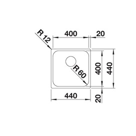 BLANCO SUPRA 400-IF fényezett exc.nélk. R12