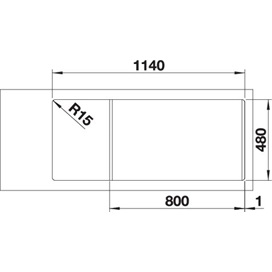 BLANCO DINAS 8S fényezett csaply.nélk