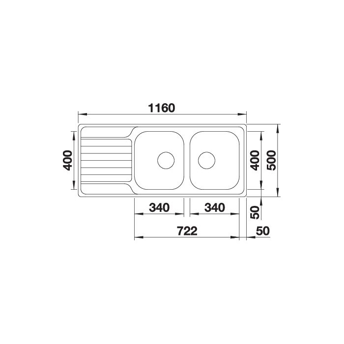 BLANCO DINAS 8S fényezett csaply.nélk
