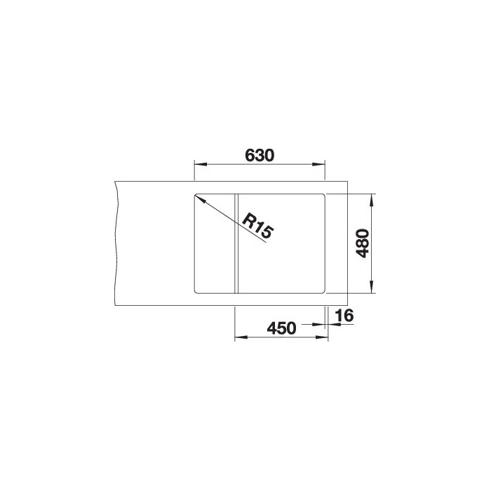 BLANCO ELON 45 S fekete exc.n.InFino