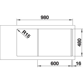 BLANCO FARON XL 6S palaszürke exc.n.