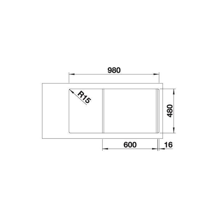 BLANCO FARON XL 6S palaszürke exc.n.