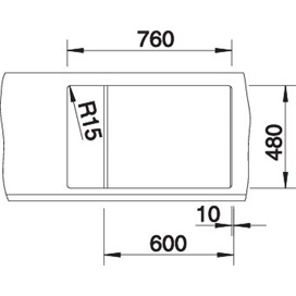 BLANCO METRA 6 S COMPACT fekete exc.