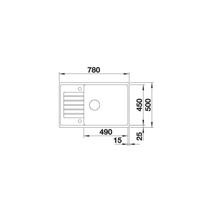 BLANCO ZIA XL 6 S C antracit exc.n.